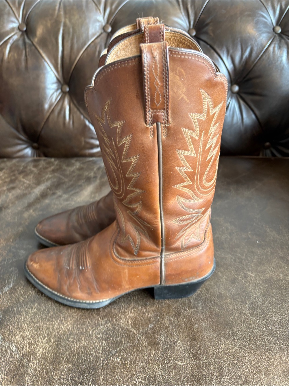 Ariat Brown Leather Women's Western Cowboy Boots Size 7.5